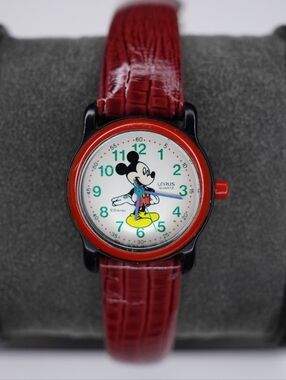 Vintage Lorus/ Disney Ladies Mickey Mouse Watch (#v821-0290) WORKS